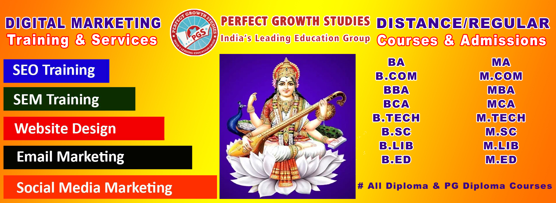 Digital Marketing Banner | Perfect Growth Studies